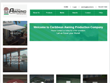 Tablet Screenshot of caribbeanawning.com